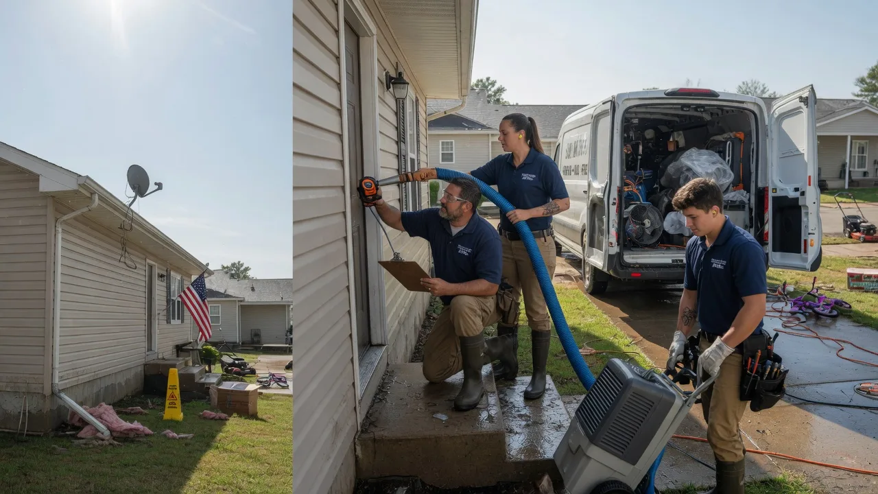Ceiling Water Damage Restoration in Midwest City, OK near me
